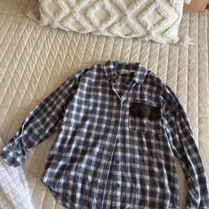 Blue Plaid vintage women’s flannel
